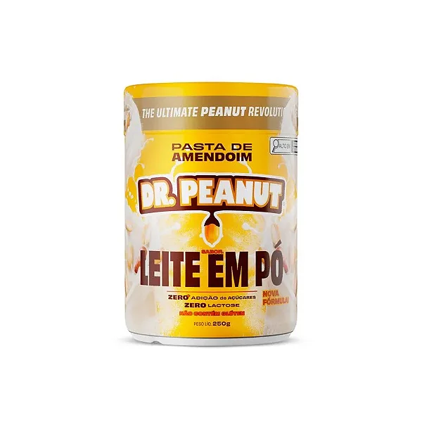 Foto de Pasta De Amendoim 250g Dr Peanut - Leite Em Pó