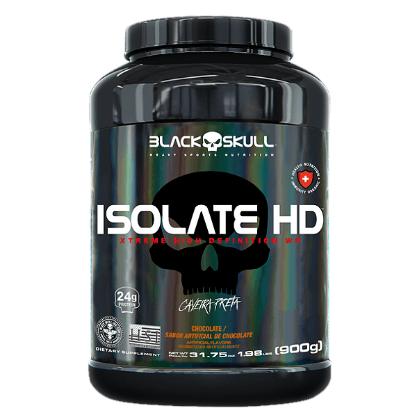 Whey Isolate HD Pote 900g Black Skull - CHOCOLATE