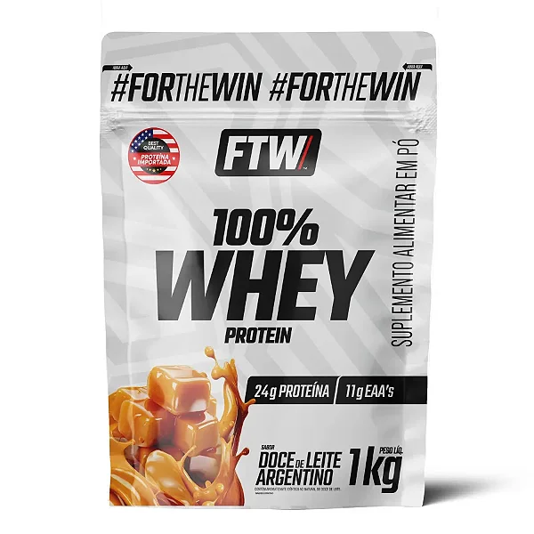 100% Whey Protein Refil 1Kg FTW - Doce De Leite Argentino