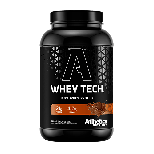 Whey Tech 100% Blend Protein Pote 900g Atlhetica Nutrition - Chocolate