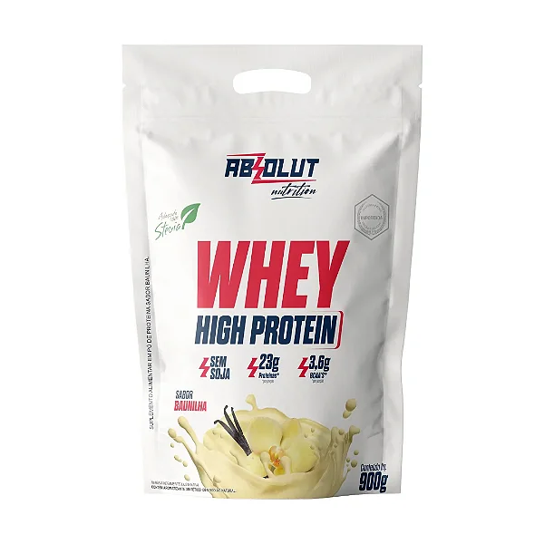 Foto de Whey Refil High 900G Absolut Nutrition - Baunilha