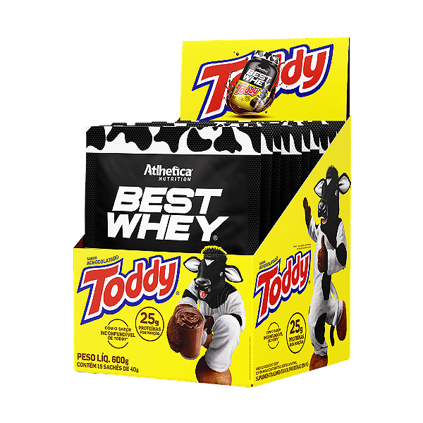 Best Whey Sache Display Com 15un Atlhetica Nutrition - Toddy
