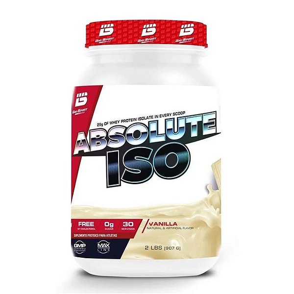 Absolute Iso Whey Pote 907g Bio Sport - Baunilha