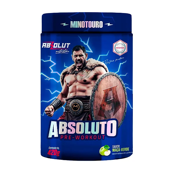 Foto de Pre Treino Absoluto 420g Absolut Nutrition - Maça Verde