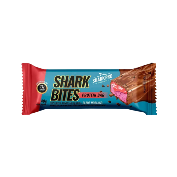 Shark Bites Protein Bar 40g Morango Shark Pro