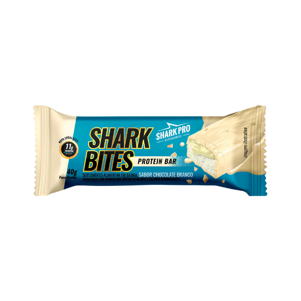 Shark Bites Protein Bar 40g Chocolate Branco Shark Pro