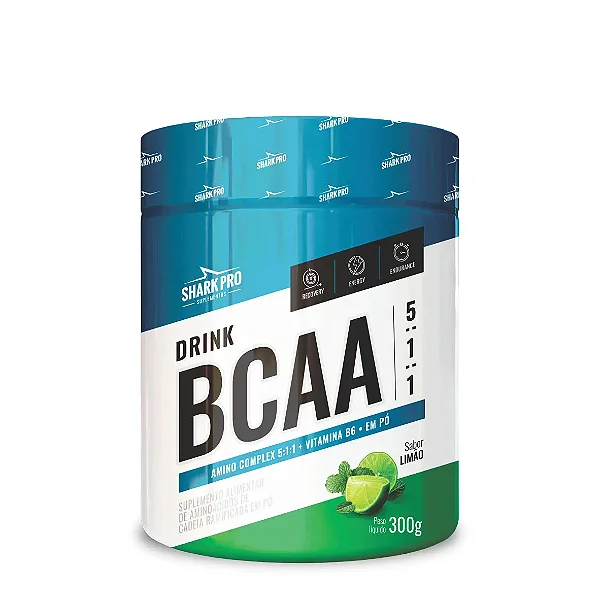 Foto de Bcaa Drink 5:1:1 Pote 300g Sabor Shark Pro - Limão