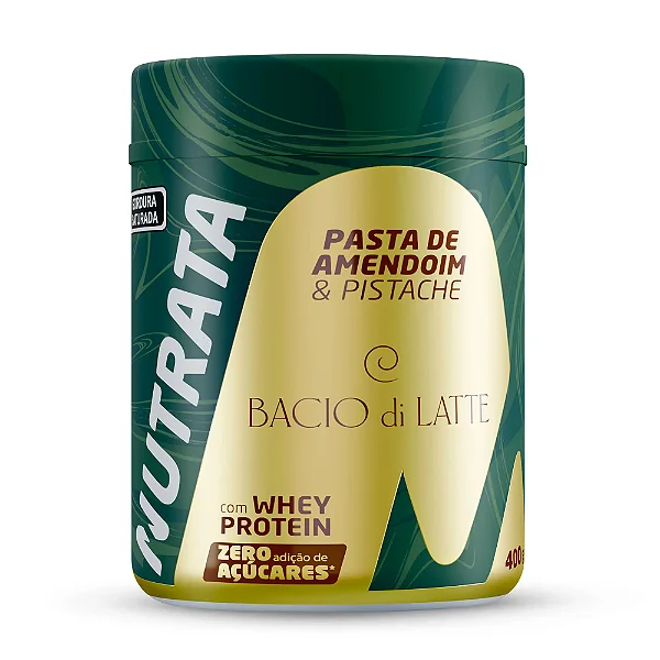 Pasta De Amendoim Bacio Di Latte Nutrata - 400g - Pistache