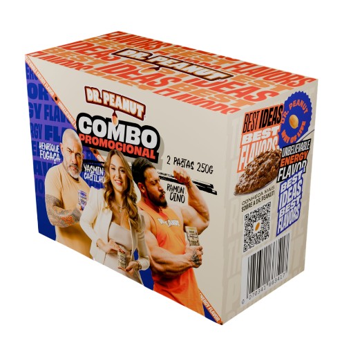 Promopack Pasta E De Amendoim Avela E Cookies Cream De 250G Dr Peanut