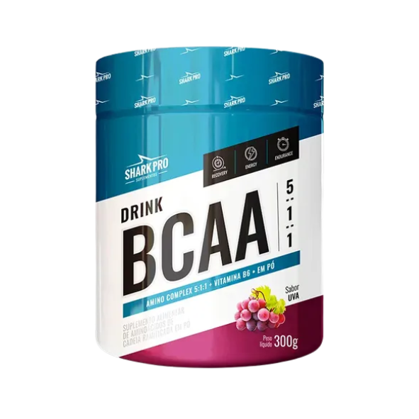 Bcaa Drink 5:1:1 Pote 300g Sabor Shark Pro - Uva