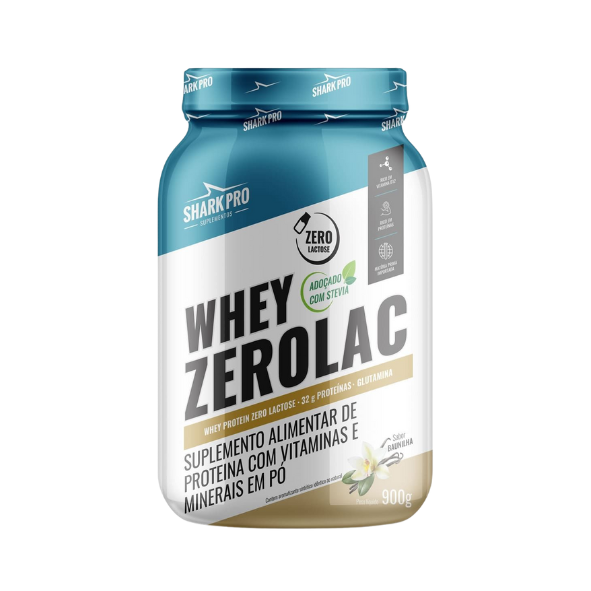 Whey ZeroLac 900g Pote Shark Pro - Chocolate Branco