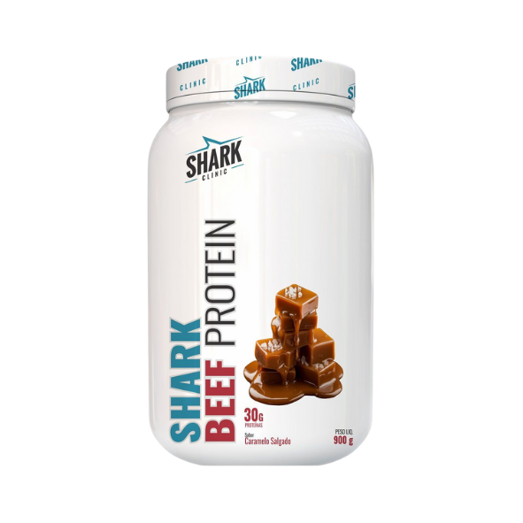 Whey Beef Protein Sabor Caramelo Salgado 900g Shark Pro