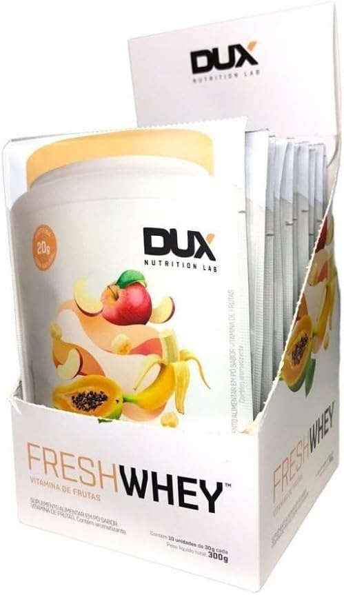 Fresh Whey Sache 31g Display Com 10un Dux Nutrition - Vitamina De Frutas