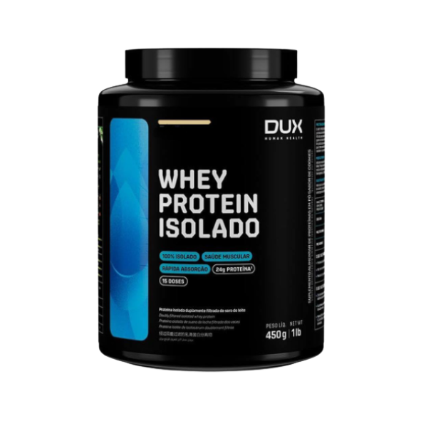 Whey Protein Isolado Pote 450g Dux Nutrition - Chocolate Branco