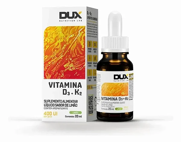 Vitamina D3 + K2 20Ml - Limao Dux Nutrition