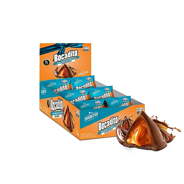 Bocadito 40g Display Com 6un Shark Pro - Doce De Leite