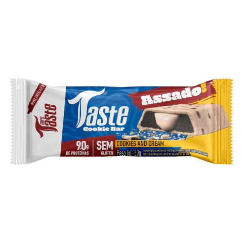 Taste Cookie Bar 50g Cookies And Cream Mrs Taste
