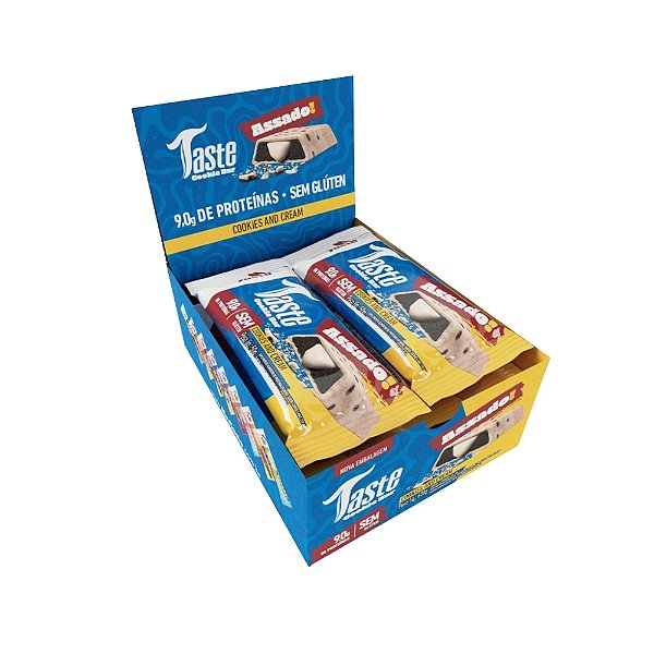 Taste Cookie Bar 50g Display Com 12Un Mrs Taste - Cookies And Cream