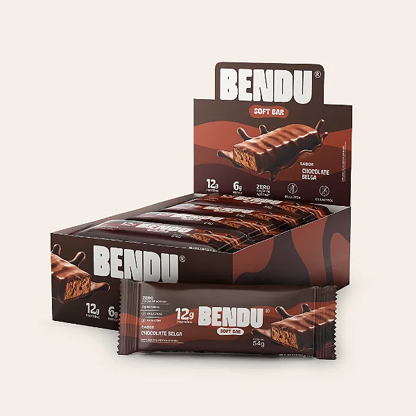 Soft Bar 50g Display Com 12un Bendu - Chocolate Belga