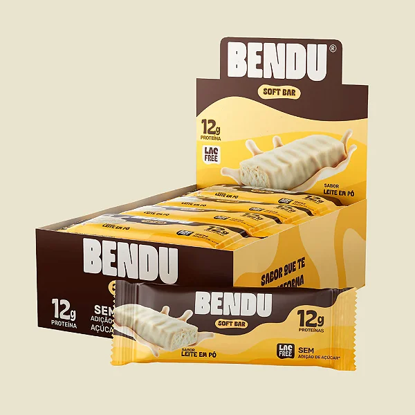Soft Bar 50g Display Com 12un Bendu - Leite Em Pó