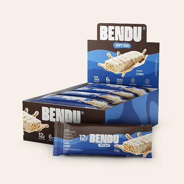 Soft Bar 50g Display Com 12un Bendu - Cookies