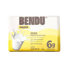 Paçoca Whey 20g Leite Em Pó Bendu