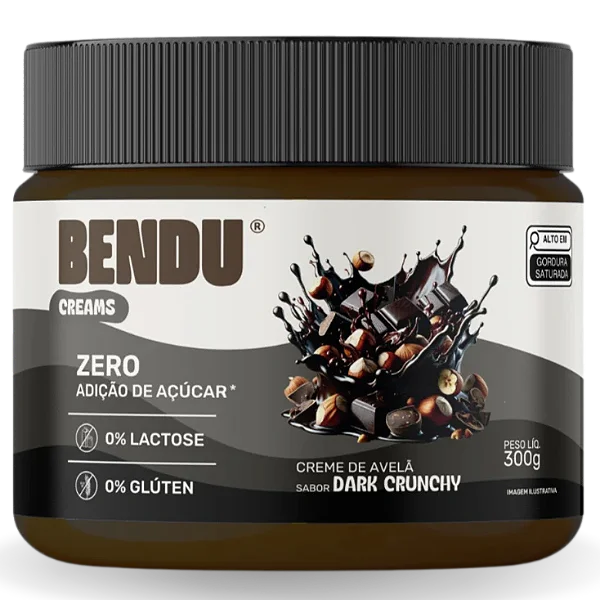 Creme De Avelã Dark Crunhy 300g Bendu