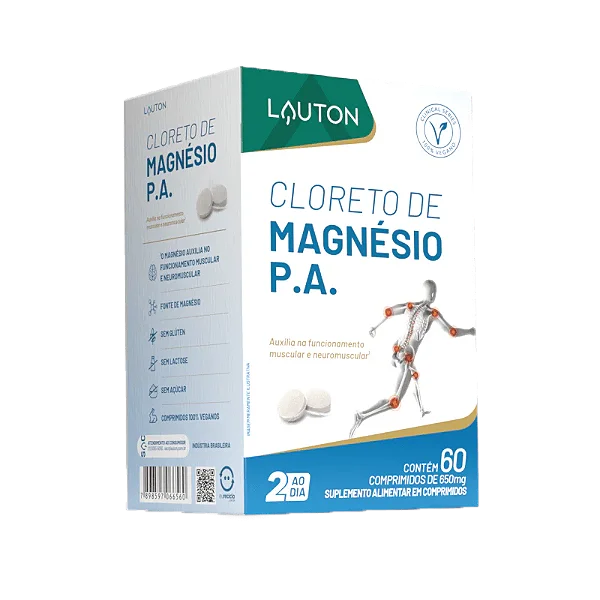 Cloreto De Magnesio 60 Caps Lauton Nutrition