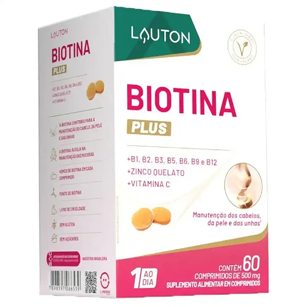 Biotina Plus 60 Caps Lauton Nutrition