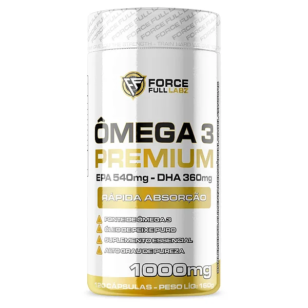 Foto de Ômega 3 Premium EPA 540mg DHA 360mg – 120 cápsulas – Force Full Labz