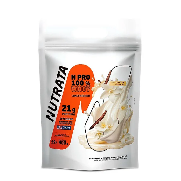 Foto de Whey NPRO Refil 900g Nutrata - Baunilha