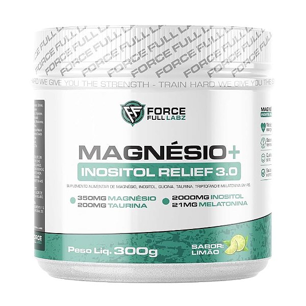 Magnésio Inositol Relief 3.0 Pote 300g Force Full Labz - Limão