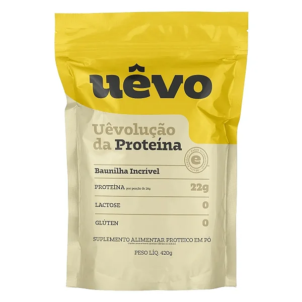 Proteina Em Pó Uevo 420g Sabores - Baunilha