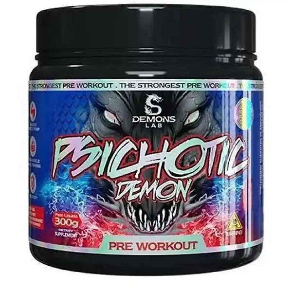 Pré Treino Psichotic Black 300g Demons Lab - Tropic Pineaplle