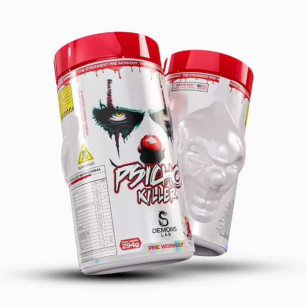 Pré Treino Psicho Killer 294g Demons Lab - Fruit Punch