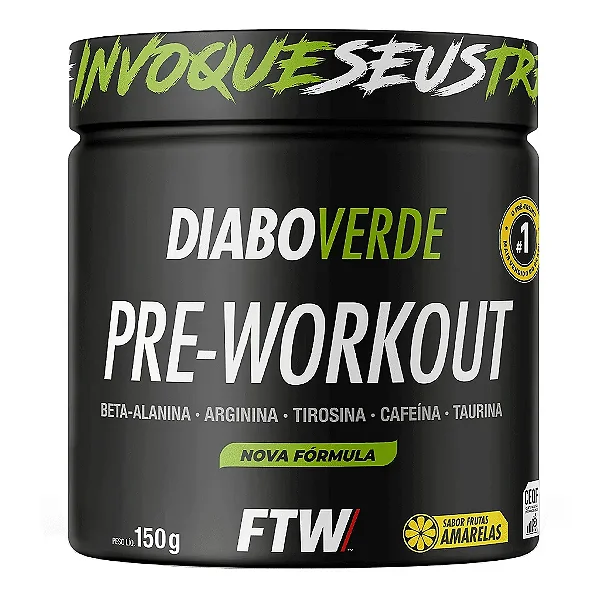 Diabo Verde Pre Workout 300g Ftw - Frutas Amarelas