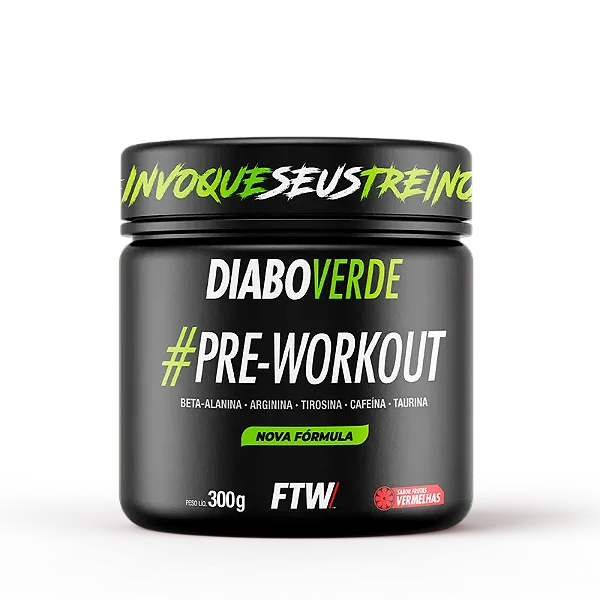 Diabo Verde Pre Workout 300g Ftw - Futas Vermelhas