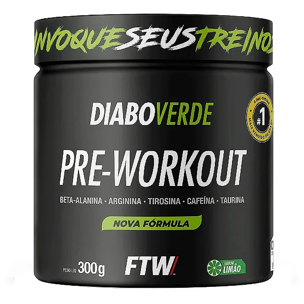 Foto de Diabo Verde Pre Workout 300g Ftw - Limão