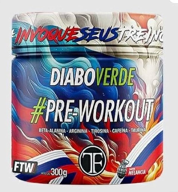 Diabo Verde Pre Workout 300g Ftw - Melancia Tadalafellas