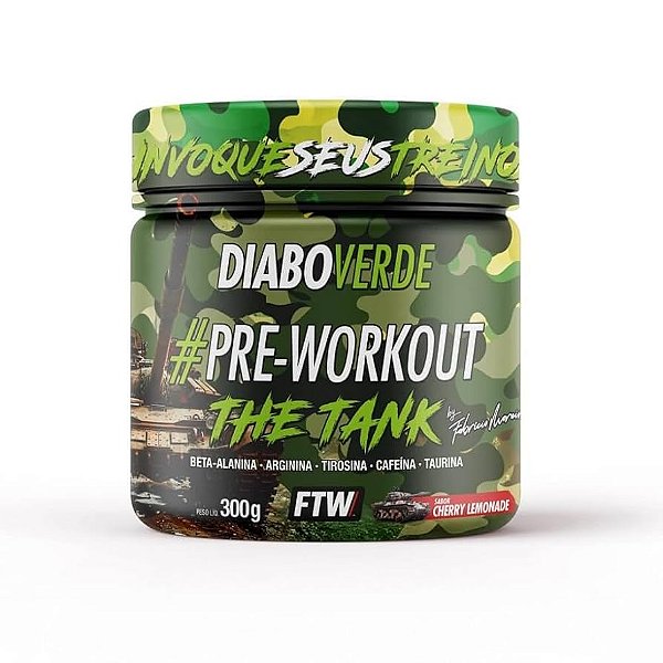 Foto de Diabo Verde Pre Workout 300g Ftw - Cherry Lemonade Fabricio Moreira