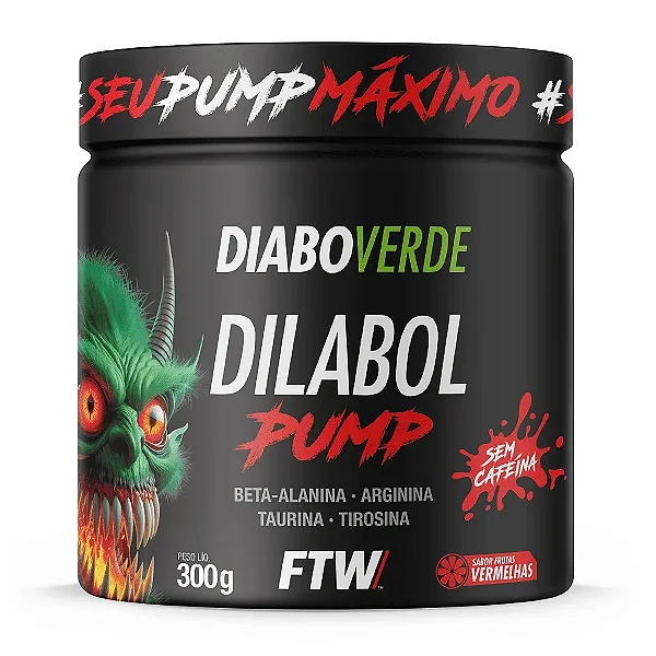 Dilabol Pump Pote 300g Diabo Verde ftw - Frutas Vermelhas