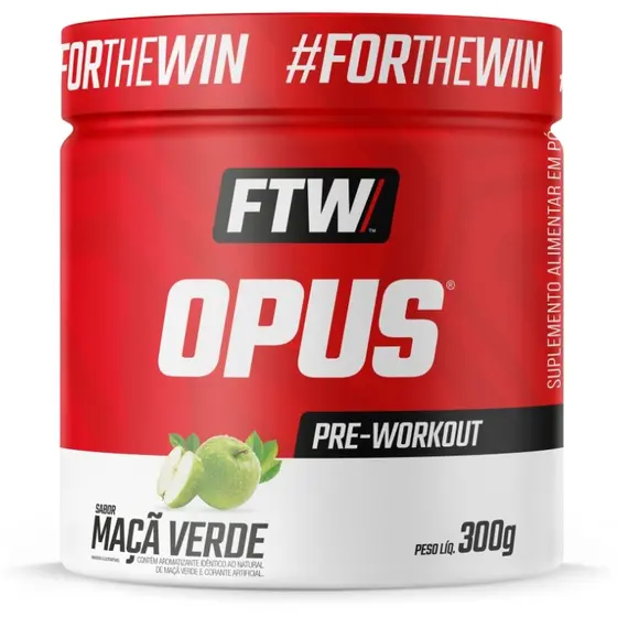 Foto de Opus Pre Workout Pote 300g Ftw - Maça Verde