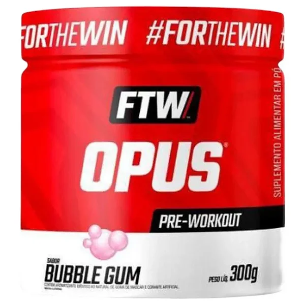 Opus Pre Workout Pote 300g Ftw - Bubble Gum