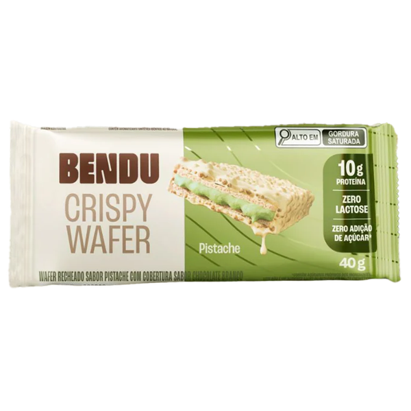 Crispy Wafer 40g Display Com 12un Bendu - Pistache