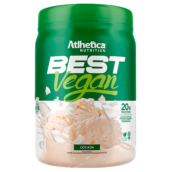 Foto de Best Whey Vegan Pote 500g Atlhetica Nutrition - Cocada