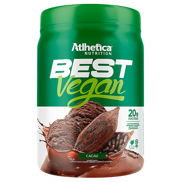 Best Whey Vegan Pote 500g Atlhetica Nutrition - Cacau