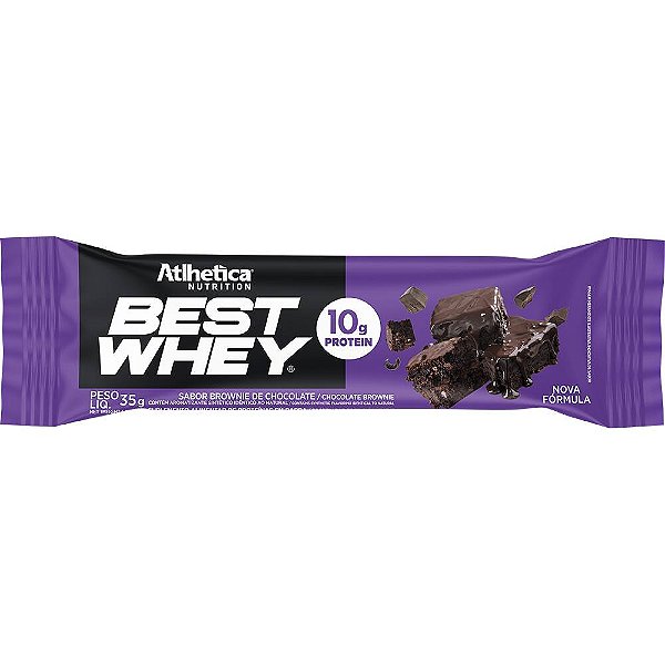 Best Whey Bar 33g Brownie Chocolate Atlhetica Nutrition