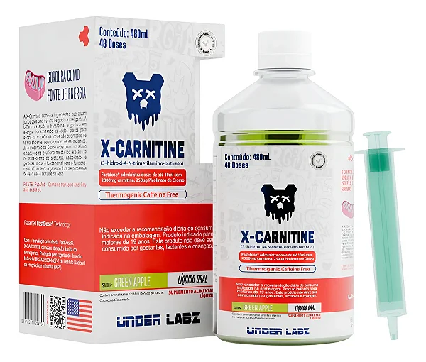 X-Carnitine Borntodisrupt 480ml Under Labz - Green Apple