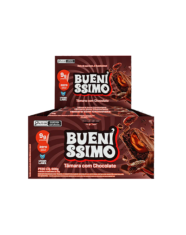 Barra Buenissimo 50g Display com 12un Under Labz - Tamara