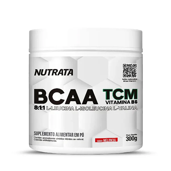 BCAA TCM 8:1:1 Pote 300g Nutrata - Melancia